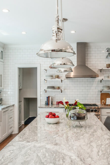 large-kitchen-island-stainless-steel-lighting-fixtures