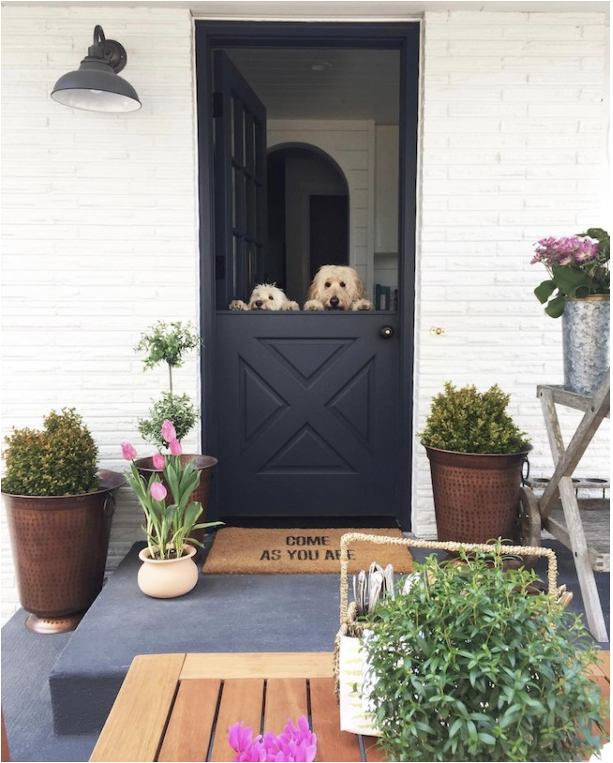 The beautiful Dutch door of Melissa at http://inspiredhome.net