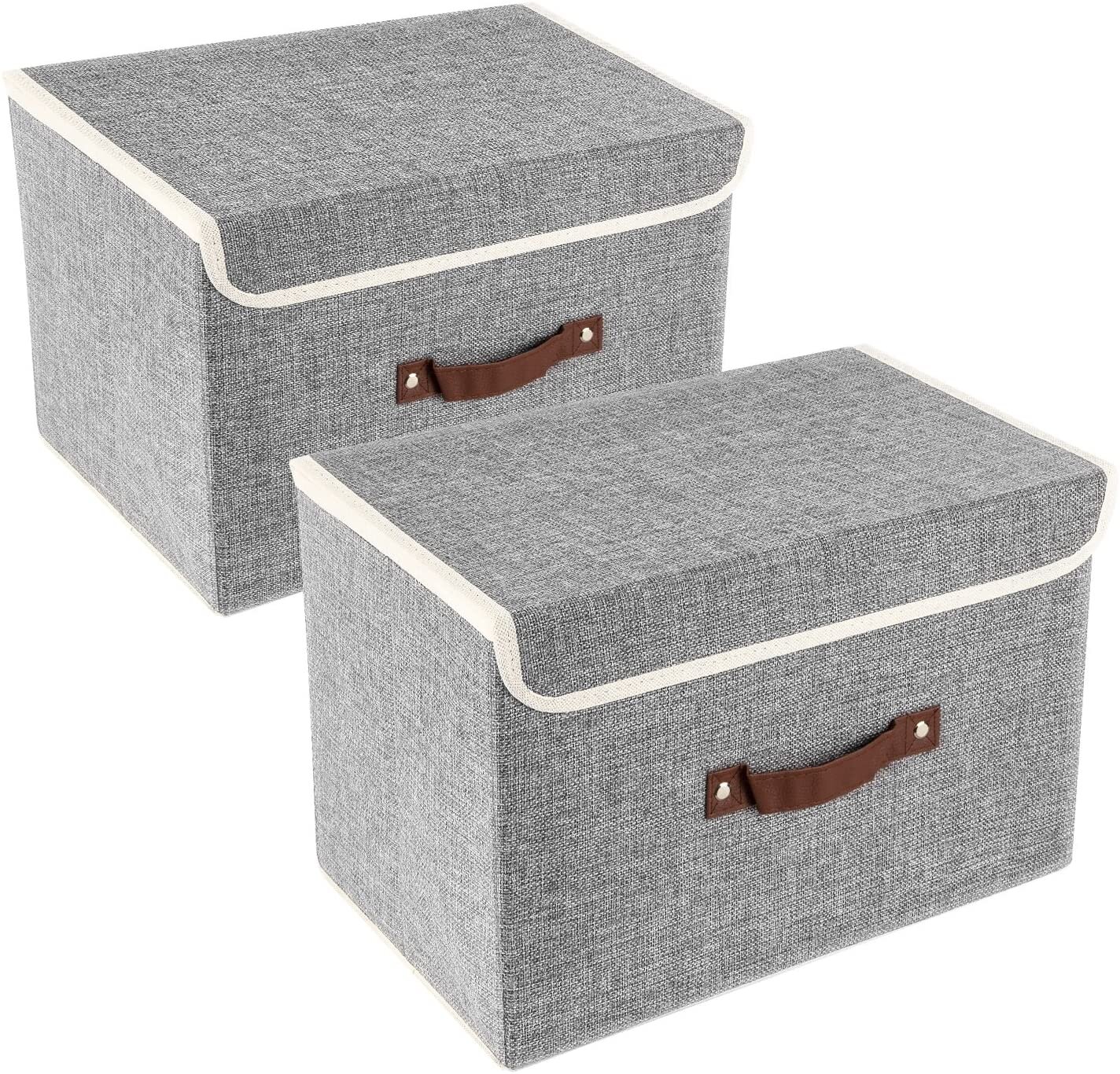 Fabric Storage boxes on Amazon-Click here