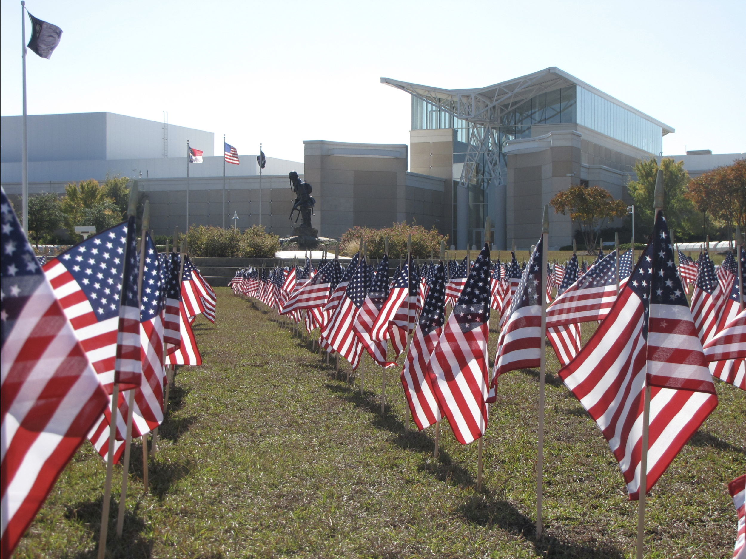 The Flag Field at the U.S. Army Airborne and Special Operations Museum on Memorial Day