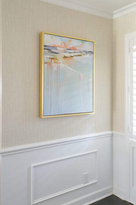 gold-framed-art-hallway-wallpaper